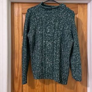 Denver Hayes Designer Women’s Button Detail Turquoise Knit Sweater Size XL